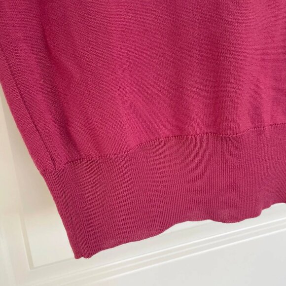 Unisex Hugo Boss Virgin Wool Vest: Burgundy Y2K Sleeveless Top - Picture 5 of 5